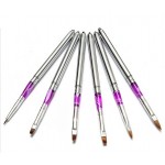 Pensule de constructie Acril, Gel UV si Pictura cu capac, 6 bucati, art PNS15